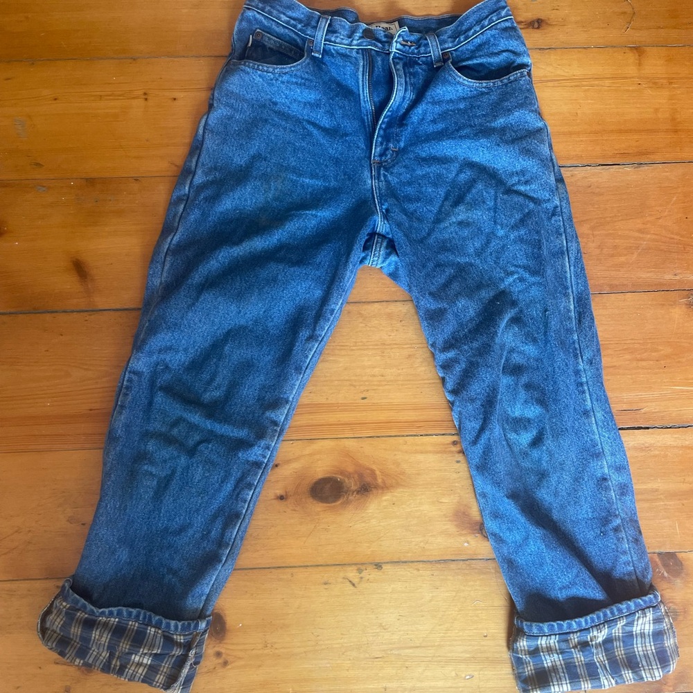 Flannel Lined LL Bean Jeans